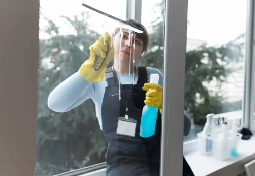 Nettoyage de vitres intérieures et extérieures à la Chaussade
